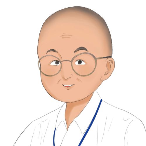 所長の似顔絵