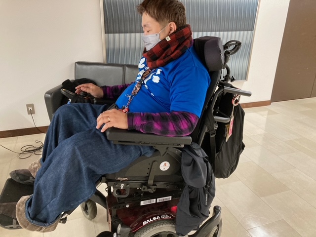 ティルトリクライニング機能を使う前の写真